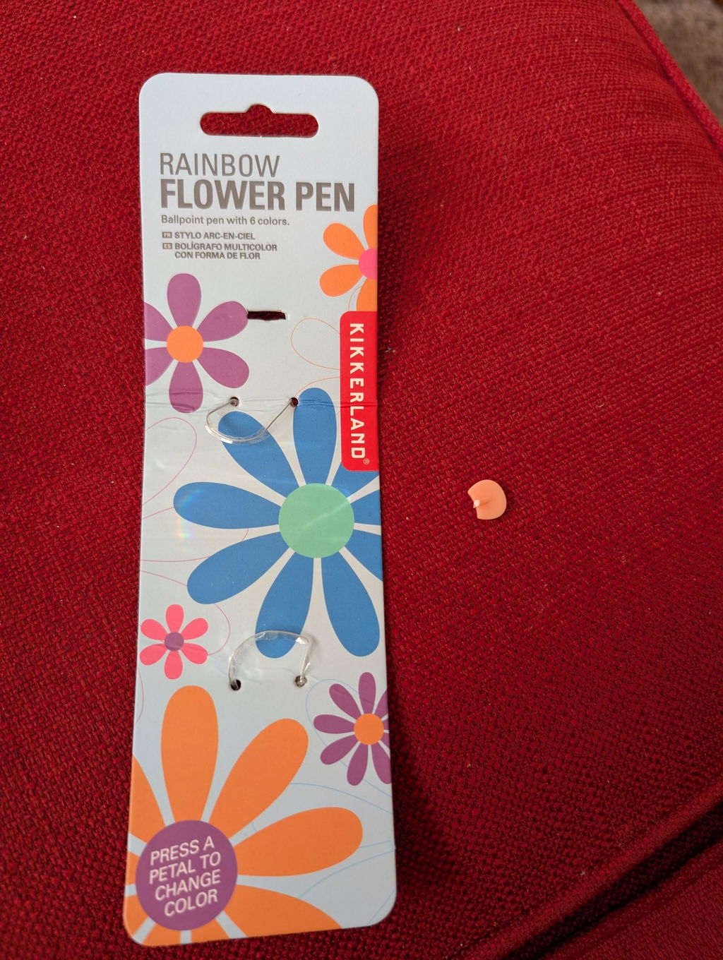 Kikkerland Rainbow Flower Pen Blumen Kugelschreiber 6-farbig