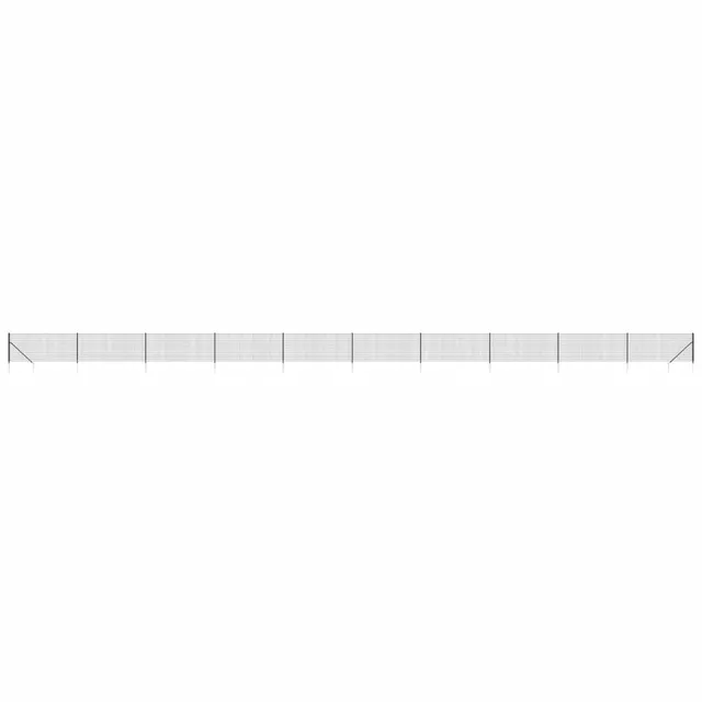 vidaXL Maschendrahtzaun 0,8x25m Anthrazit mit Bodenhülsen