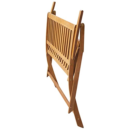 vidaXL Heim & Garten Gartenbank Akazienholz 120 cm klappbar