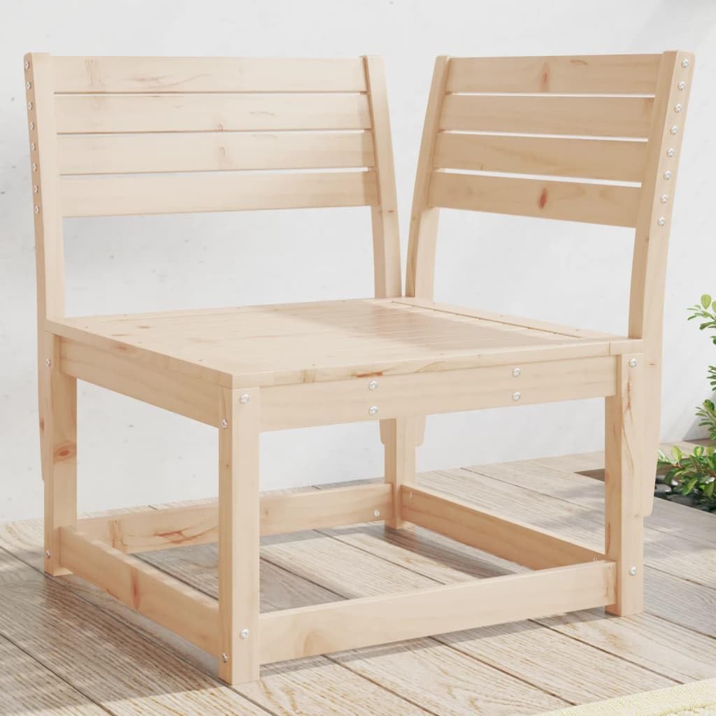 vidaXL Garten-Ecksofa 73x73x78 cm Kiefer Natur