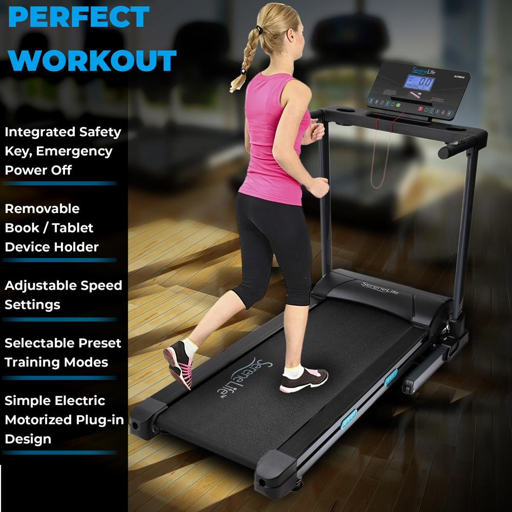 Serenelife Fitness Equipment Foldable Treadmill Laufband klappbar