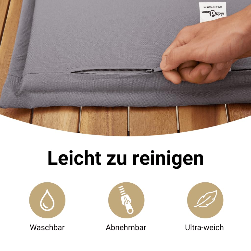 vidaXL Garten-Sofagarnitur 5-tlg Beige Poly Rattan mit Tisch