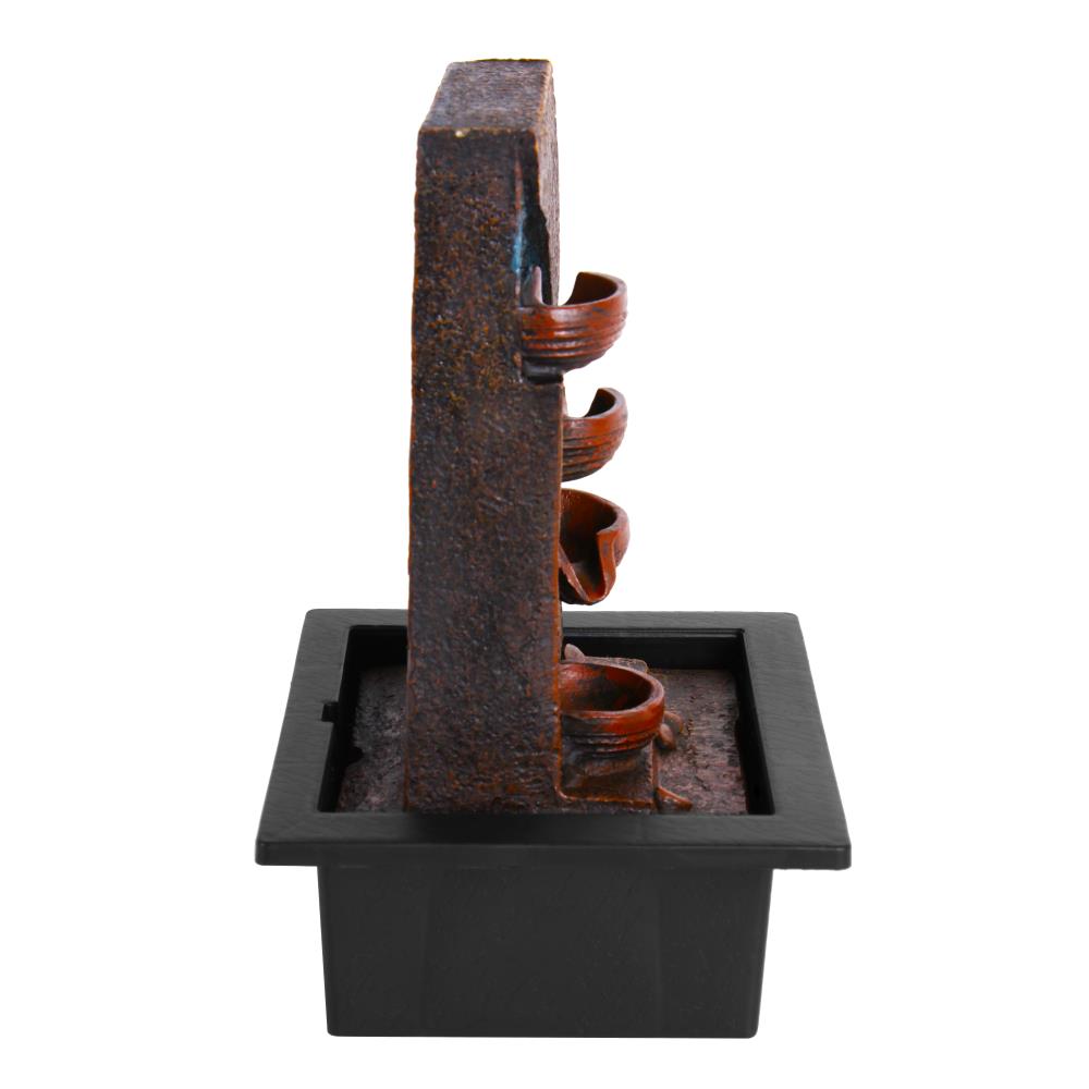 Serenelife Furniture SLTWF83LED Tischbrunnen LED mit Pumpe