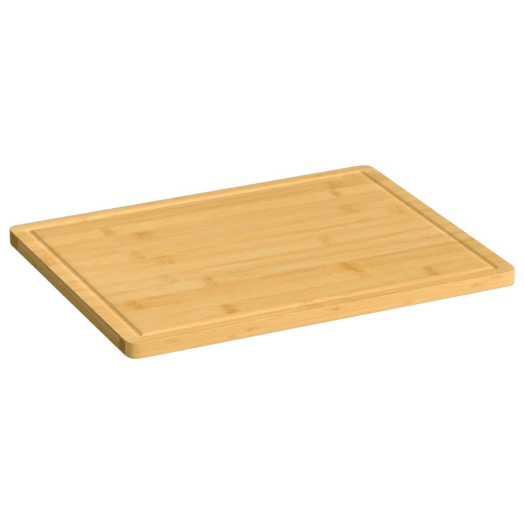 vidaXL Heim & Garten Schneidebrett Bambus 40x30 cm Saftrille