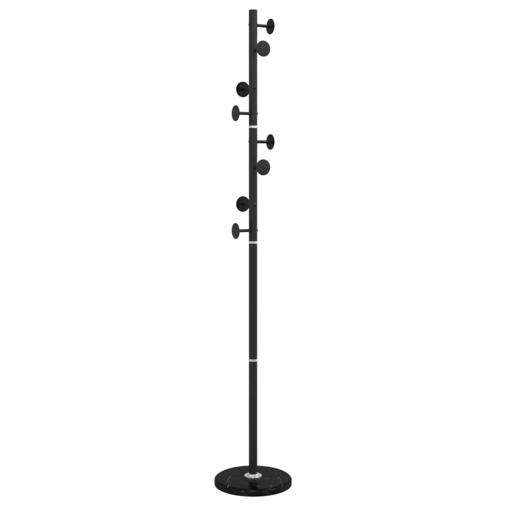 vidaXL Möbel Garderobenständer schwarz 176 cm Eisen