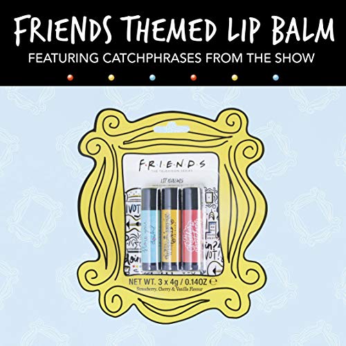 Paladone Friends Lippenbalsam Trio Erdbeere Vanille Kirsche