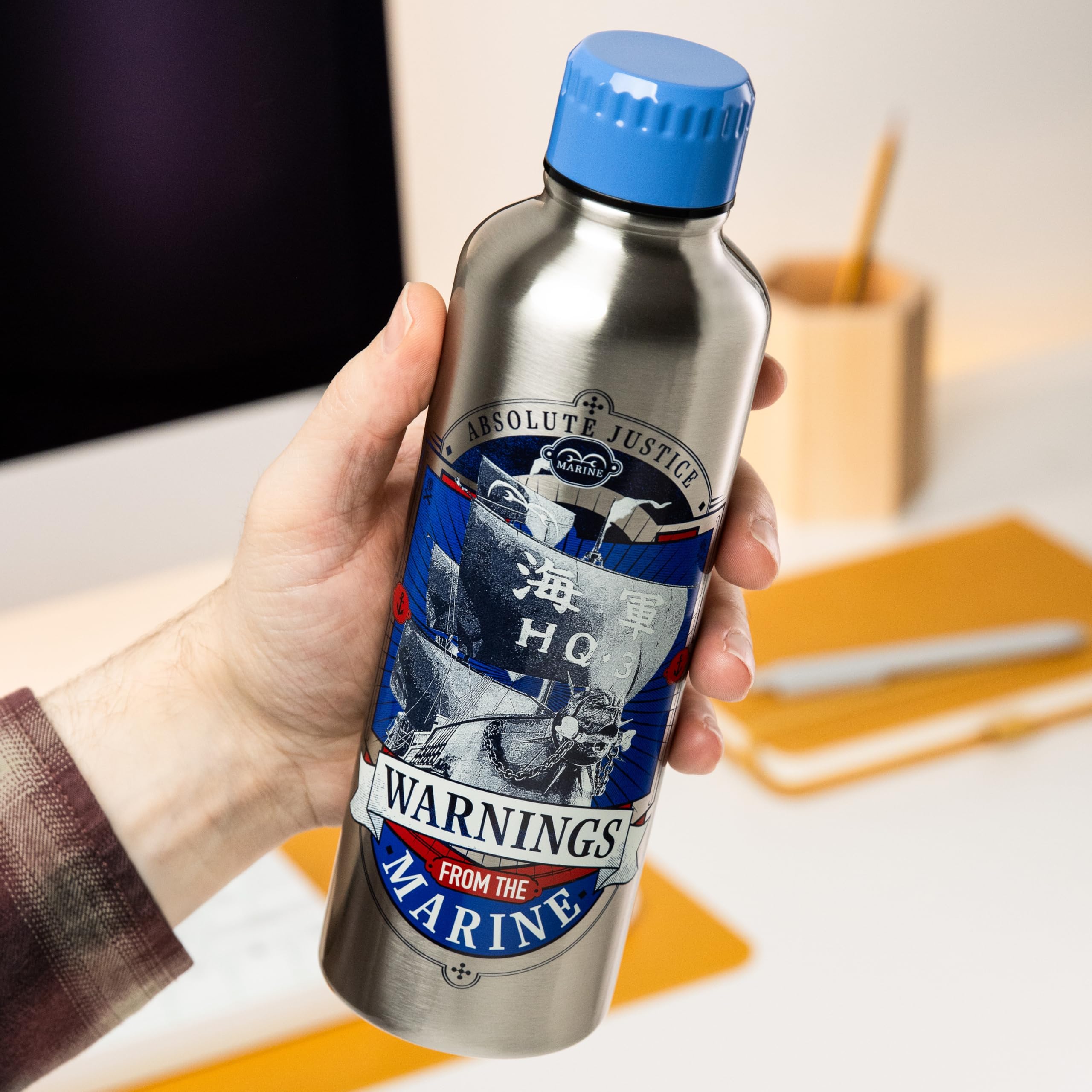 Paladone One Piece Marines Trinkflasche 500 ml Edelstahl