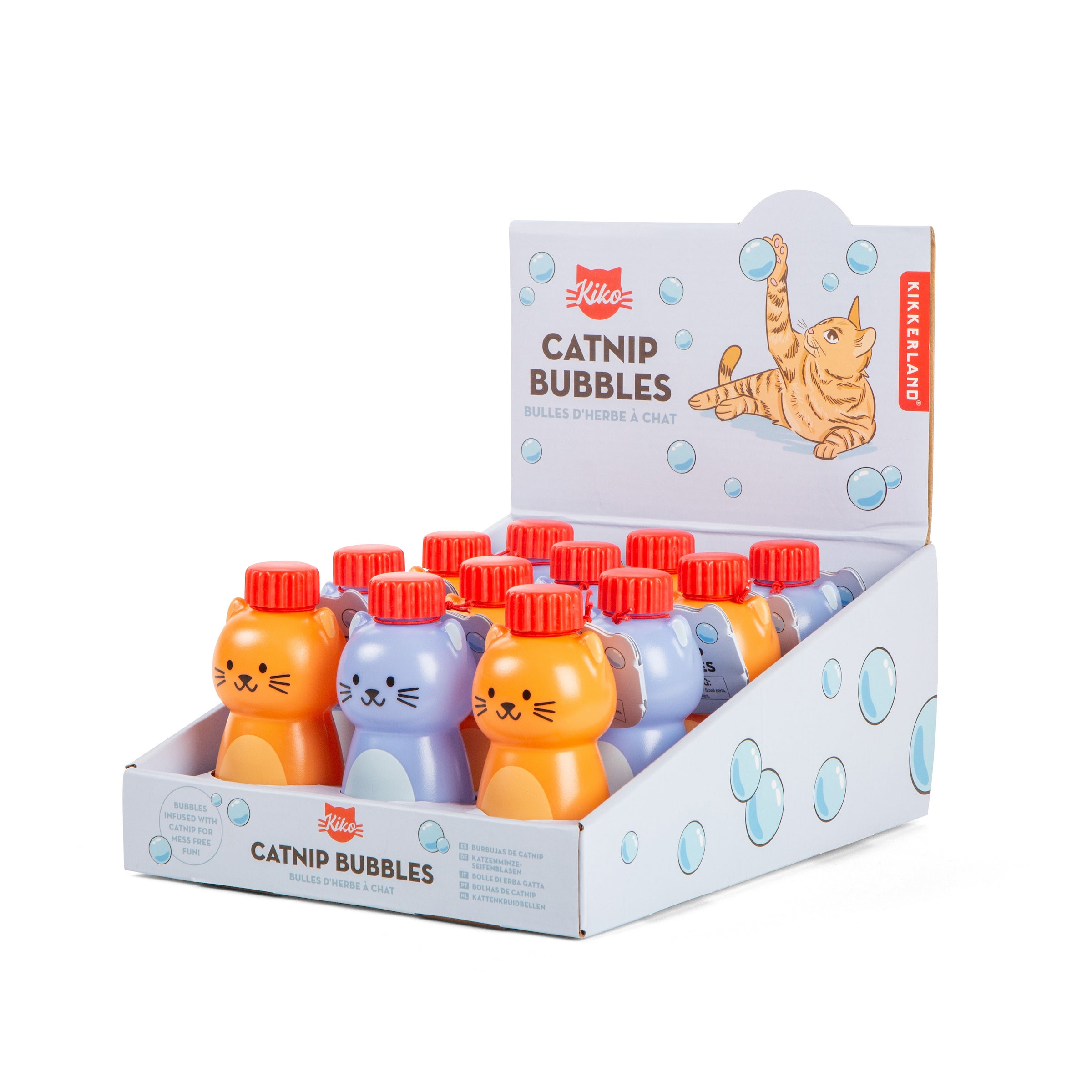 Kikkerland Play Kiko Catnip Bubbles Katzen Seifenblasen