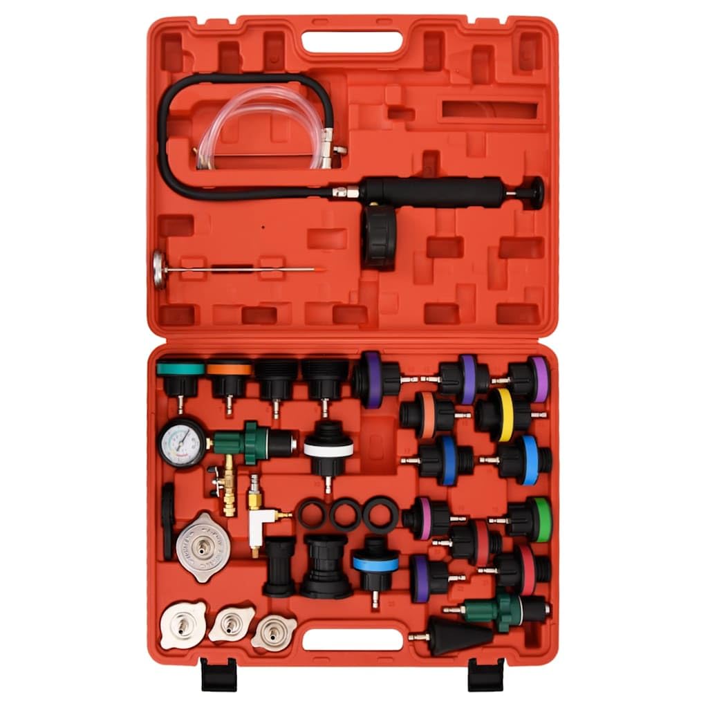 vidaXL Fahrzeuge Kühlsystem Tester Set Rot Druckprüfung
