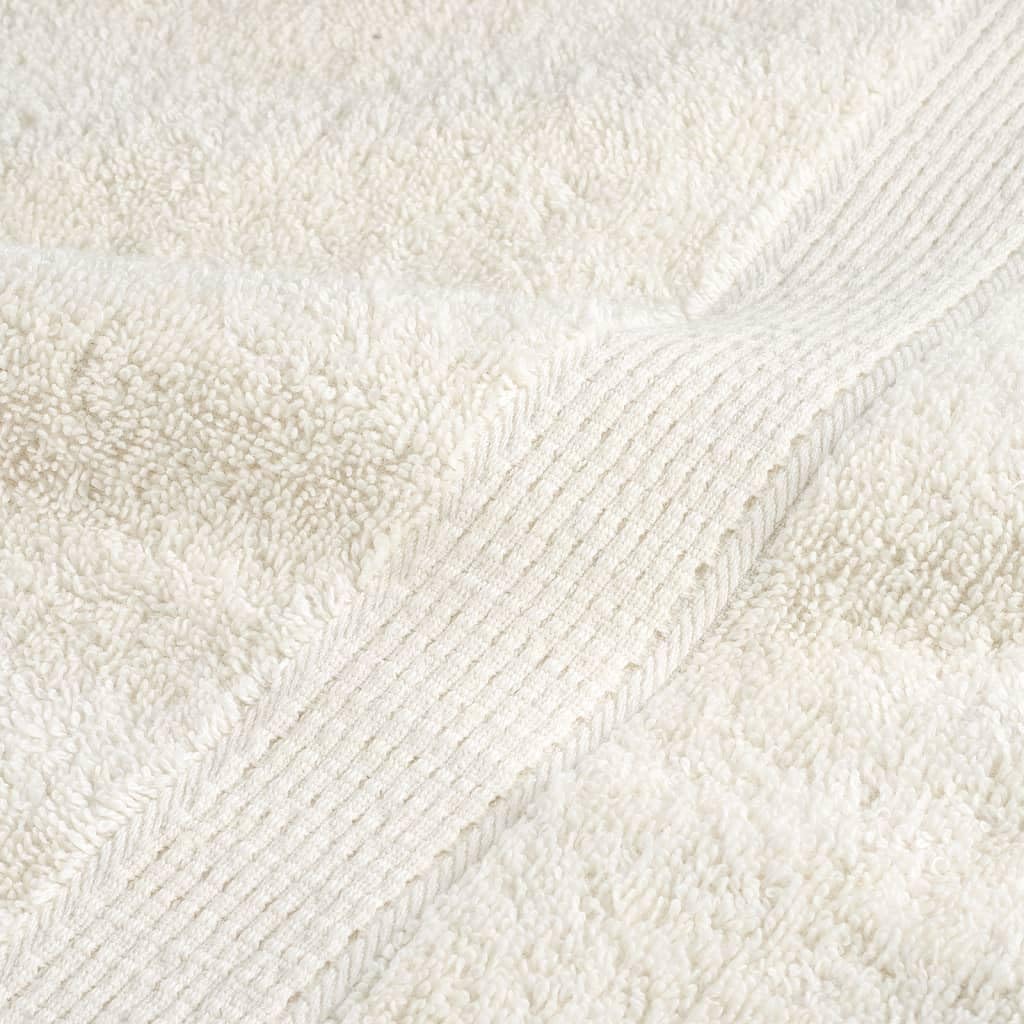vidaXL SOLUND Handtuch-Set 12-tlg. Creme 600 g/m² Baumwolle
