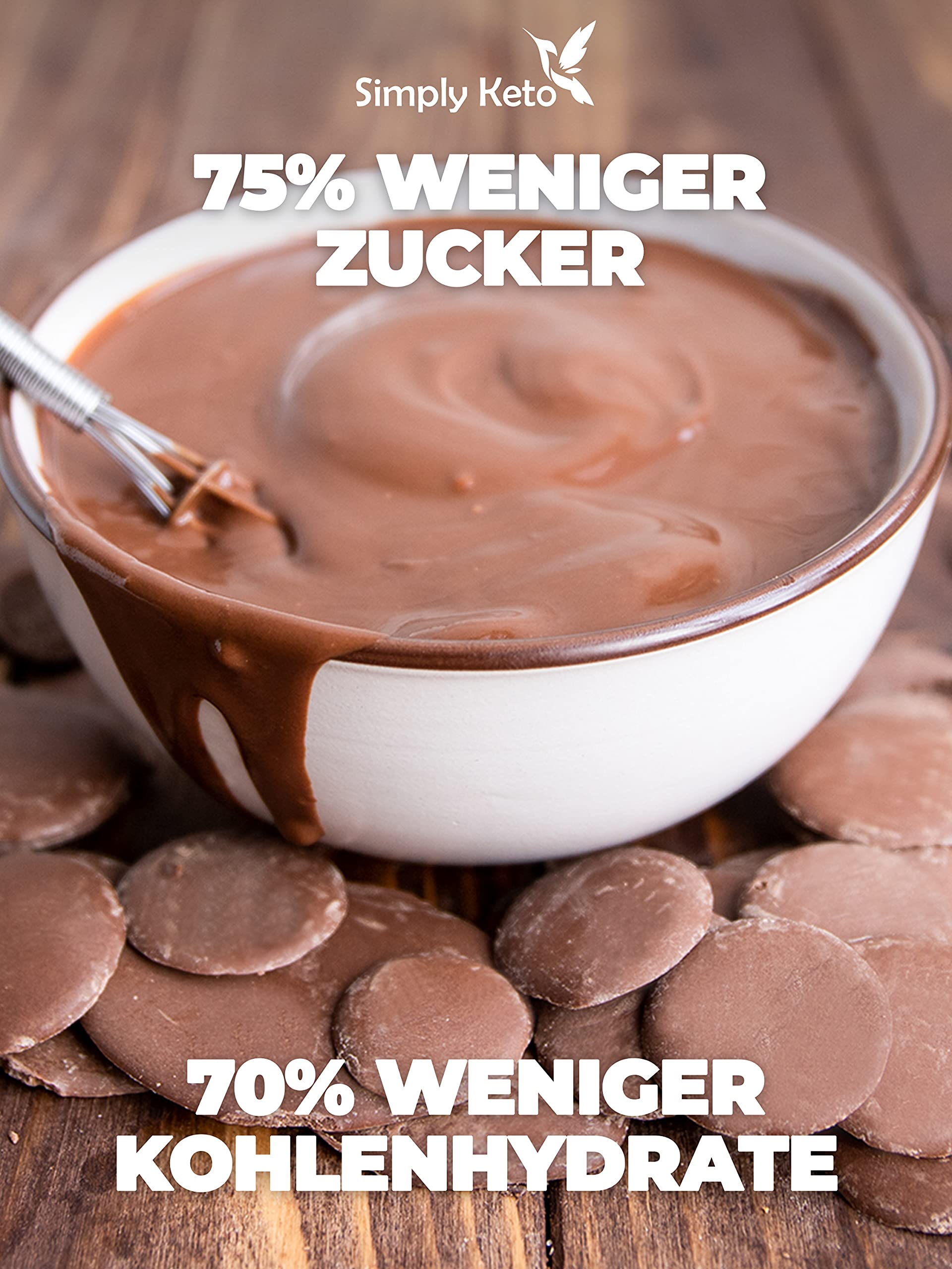 Simply Keto Schokodrops Vollmilch 200 g ohne Zuckerzusatz