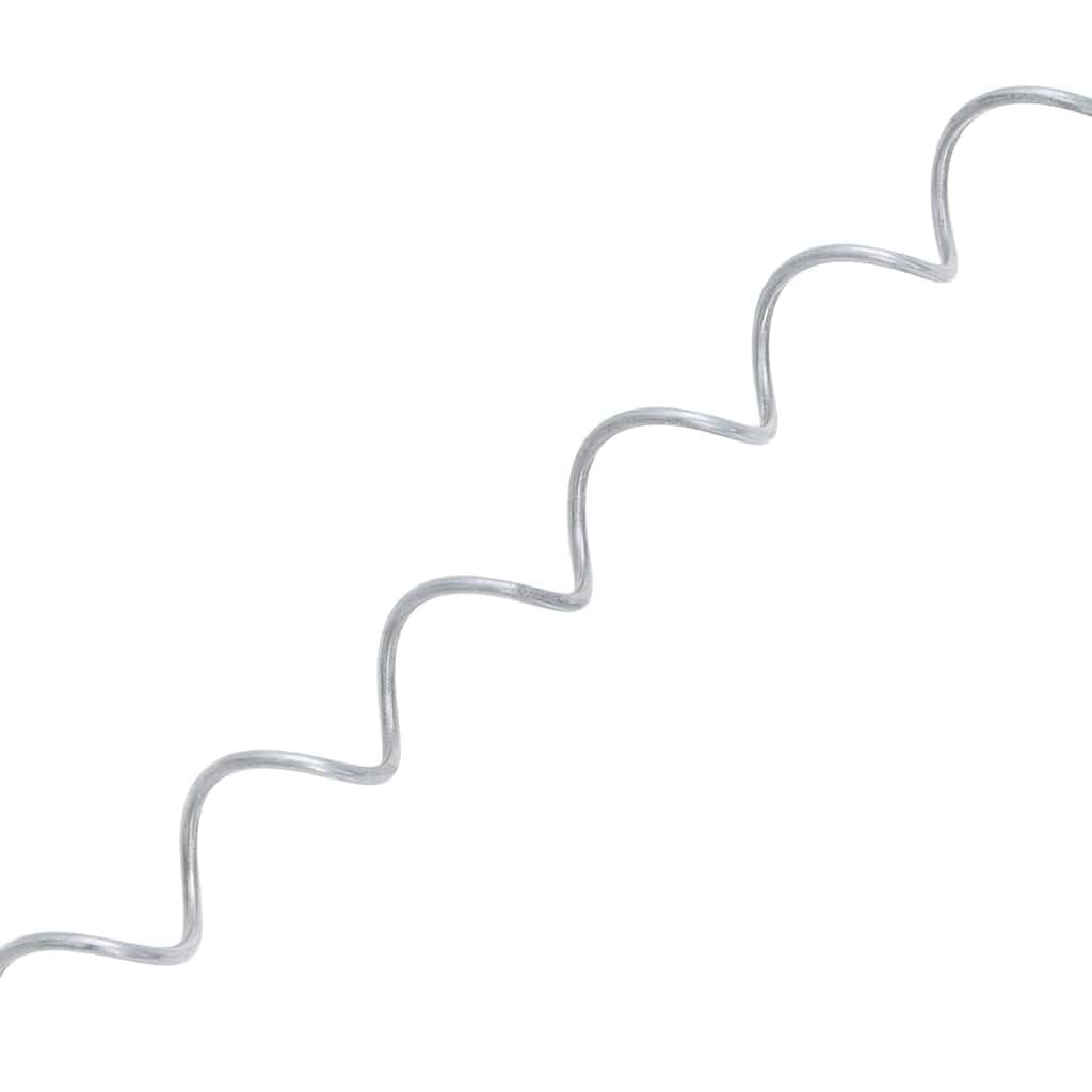 vidaXL Heim & Garten Gabionen-Spiralen 24er Set 100cm silber verzinkt