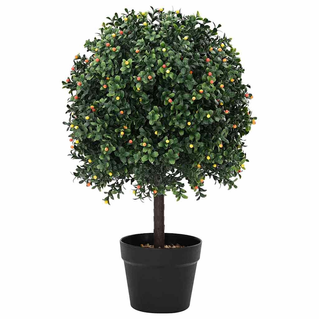 vidaXL Heim & Garten Buche Kugel Kunstpflanze grün 50 cm