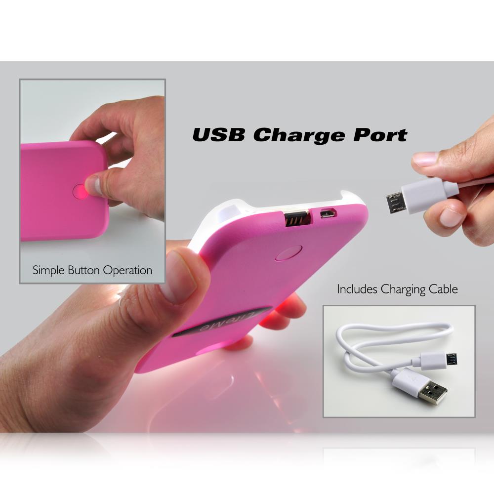 Serenelife Electronics LED Handyhülle iPhone 6/6s Roségold Akku