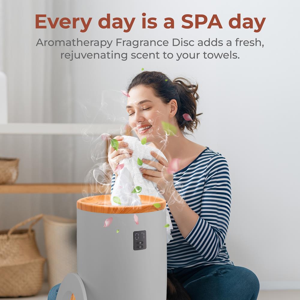 Serenelife Towel Warmers Handtuchwärmer grau 20 L Timer