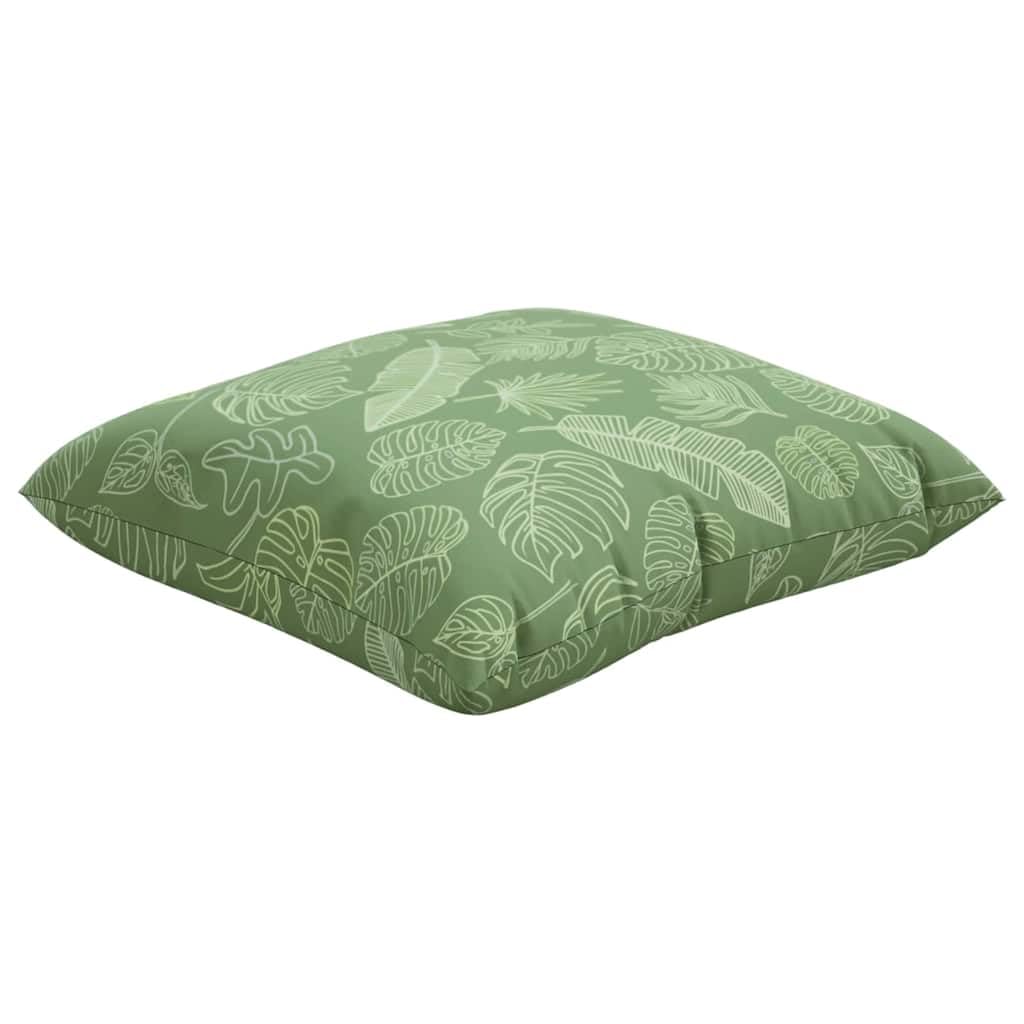 vidaXL Kissen Blattmuster 40x40 cm 4er Polyester