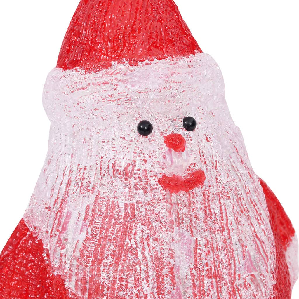 vidaXL Heim & Garten LED Weihnachtsmann 28cm Rot Acryl 25 LED