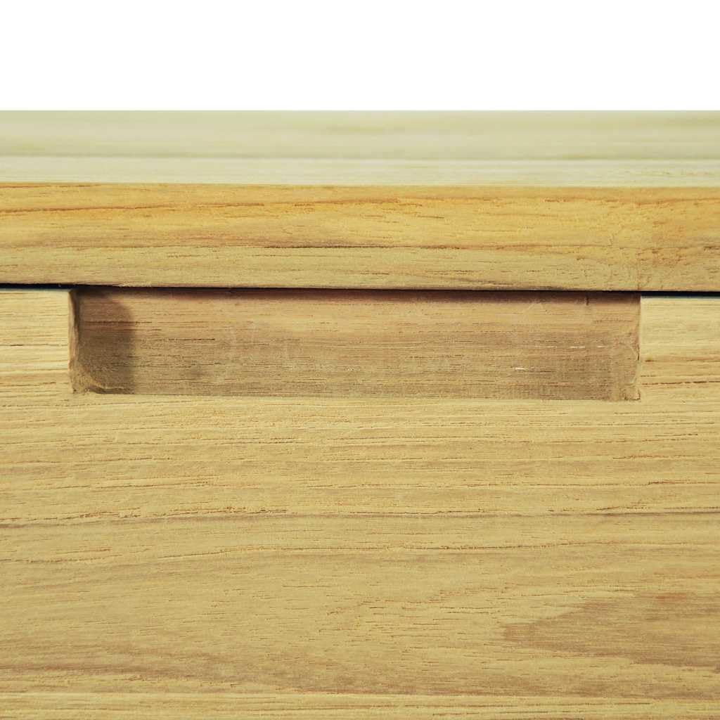 vidaXL Möbel Konsolentisch Teak Massiv 120cm 3 Schubladen