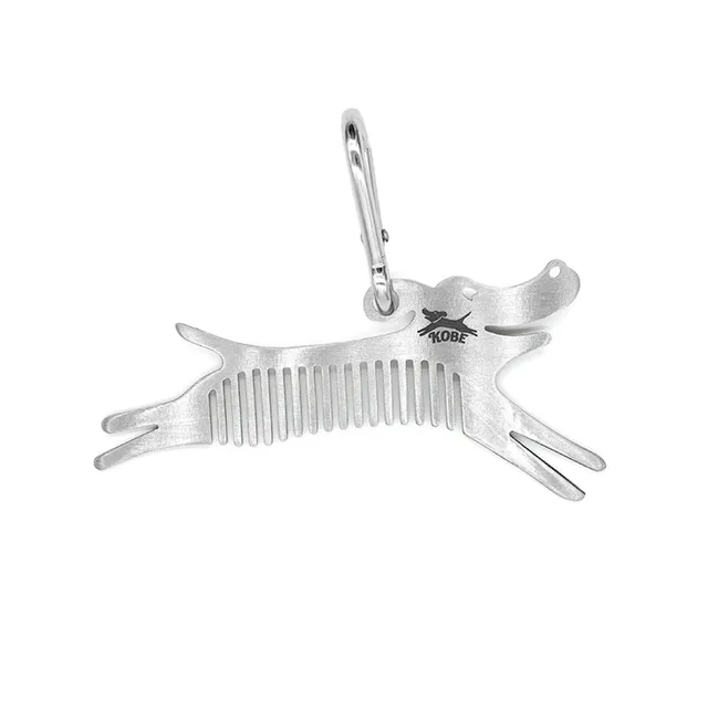 Kikkerland Tools & Wellness Kobe Zeckenkamm für Hunde Aluminium