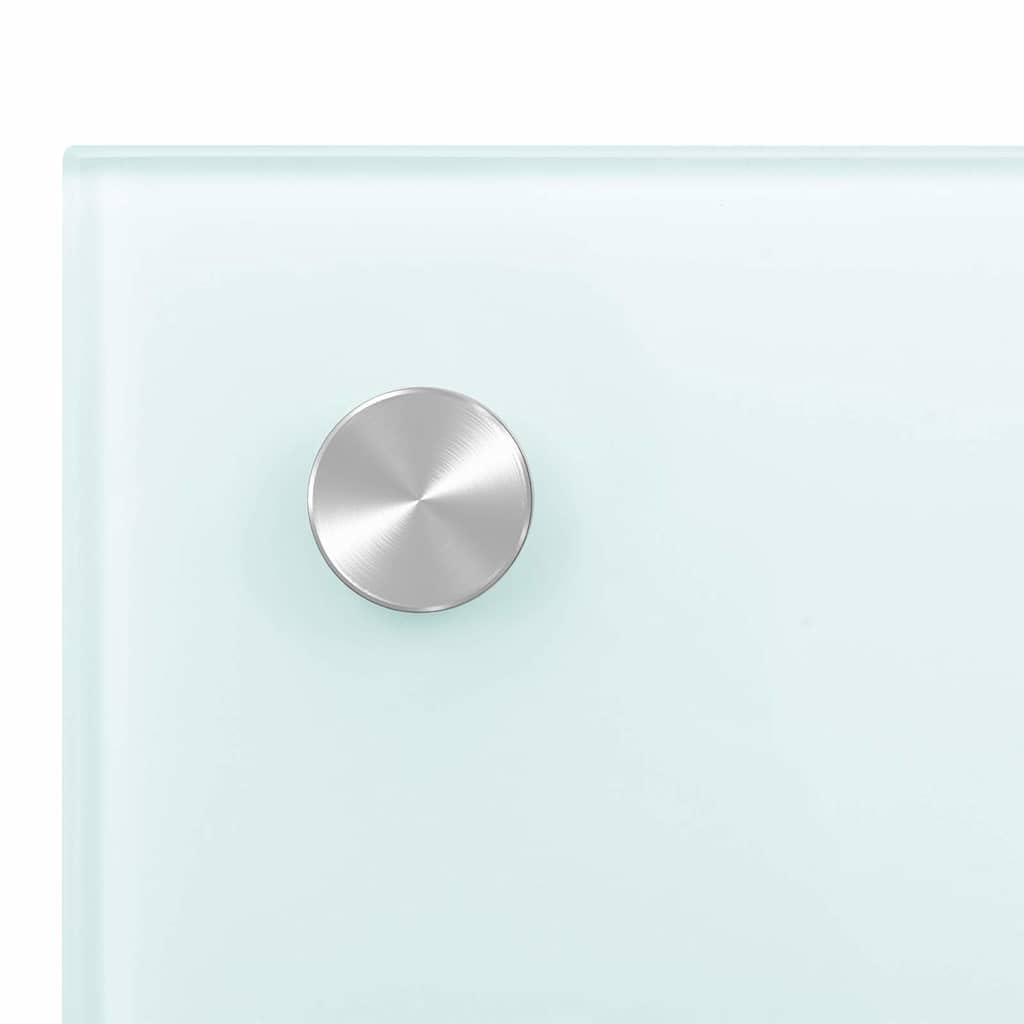 vidaXL Heim & Garten Küchenrückwand Hartglas 70x40 Milchweiß