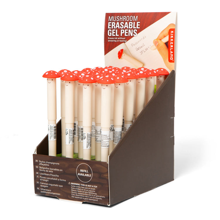 Kikkerland Tech Erasable Mushroom Pen Pilzstift radierbar