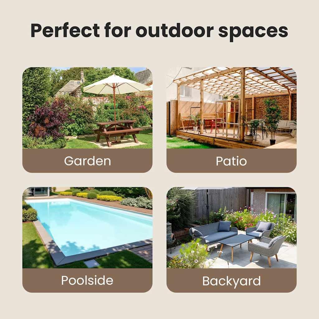 vidaXL Raumteiler 146x180 cm Schwarz Poly-Rattan Paravent