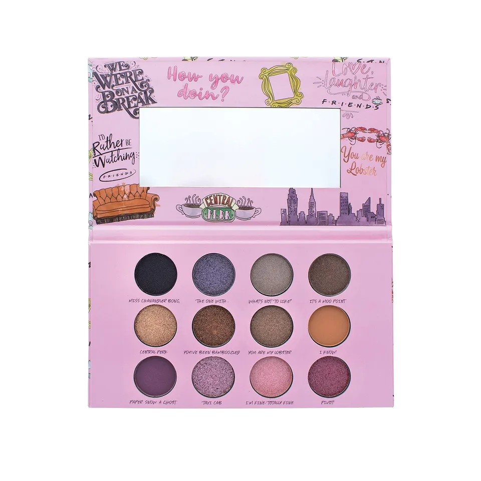 Paladone Friends Lidschatten-Palette 12 Farben rosa