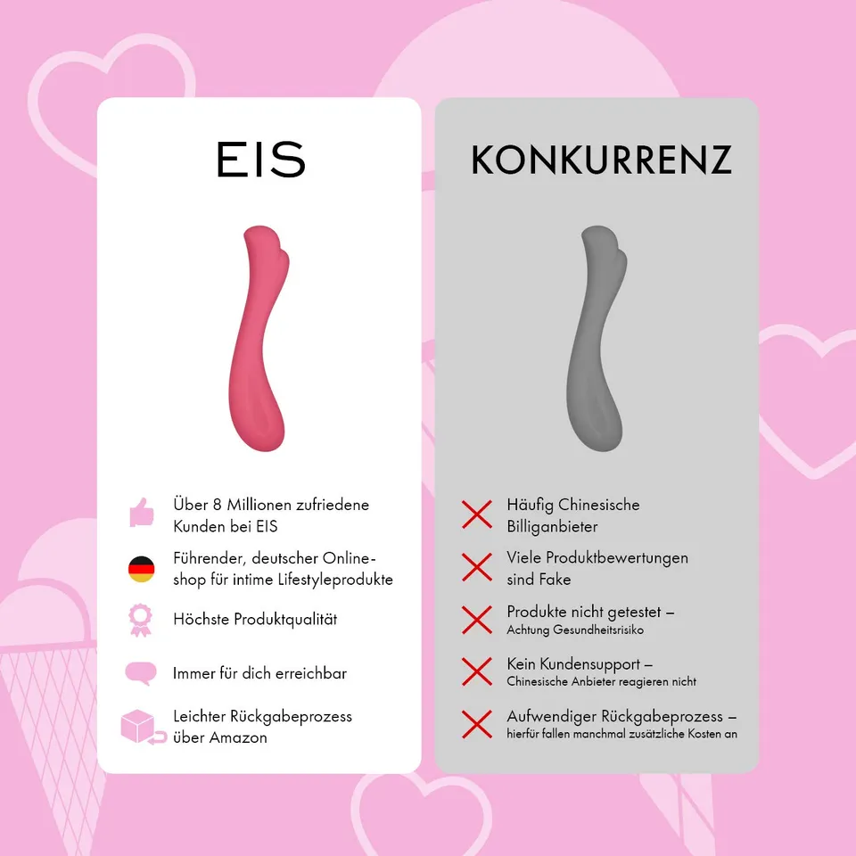EIS G-Punkt-Dildo Silikon 19 cm flexibel 1 Stück