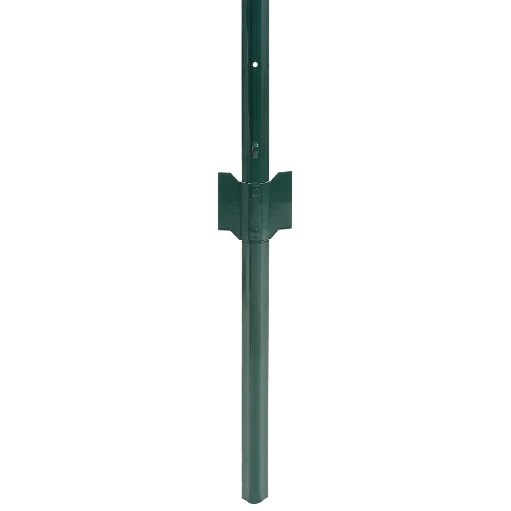 vidaXL Heim & Garten Metallzaun 20x0,8 m Grün