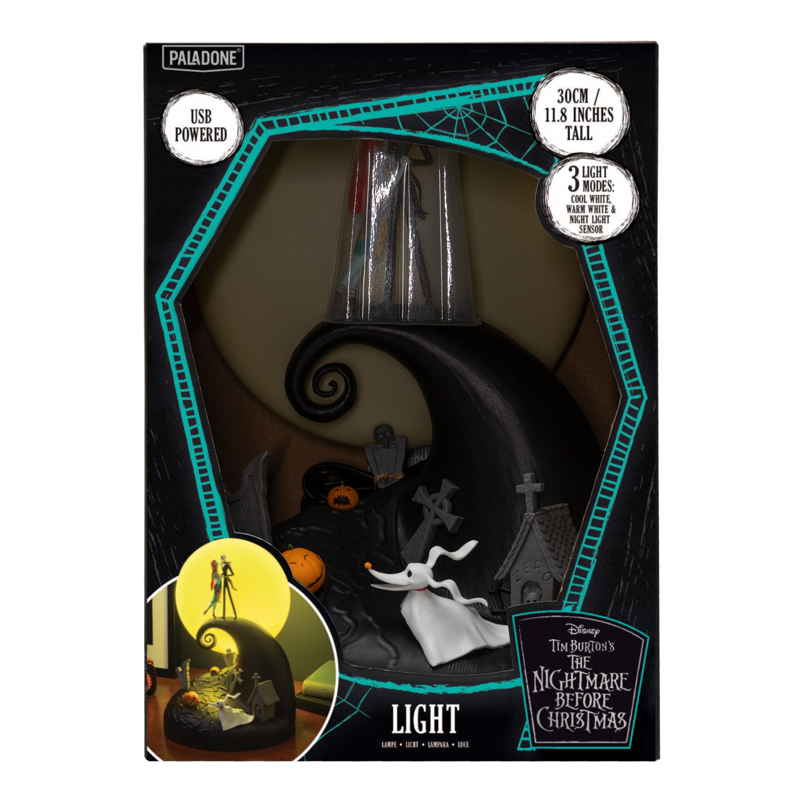 Paladone Nightmare Before Christmas Diorama Lampe 30cm USB