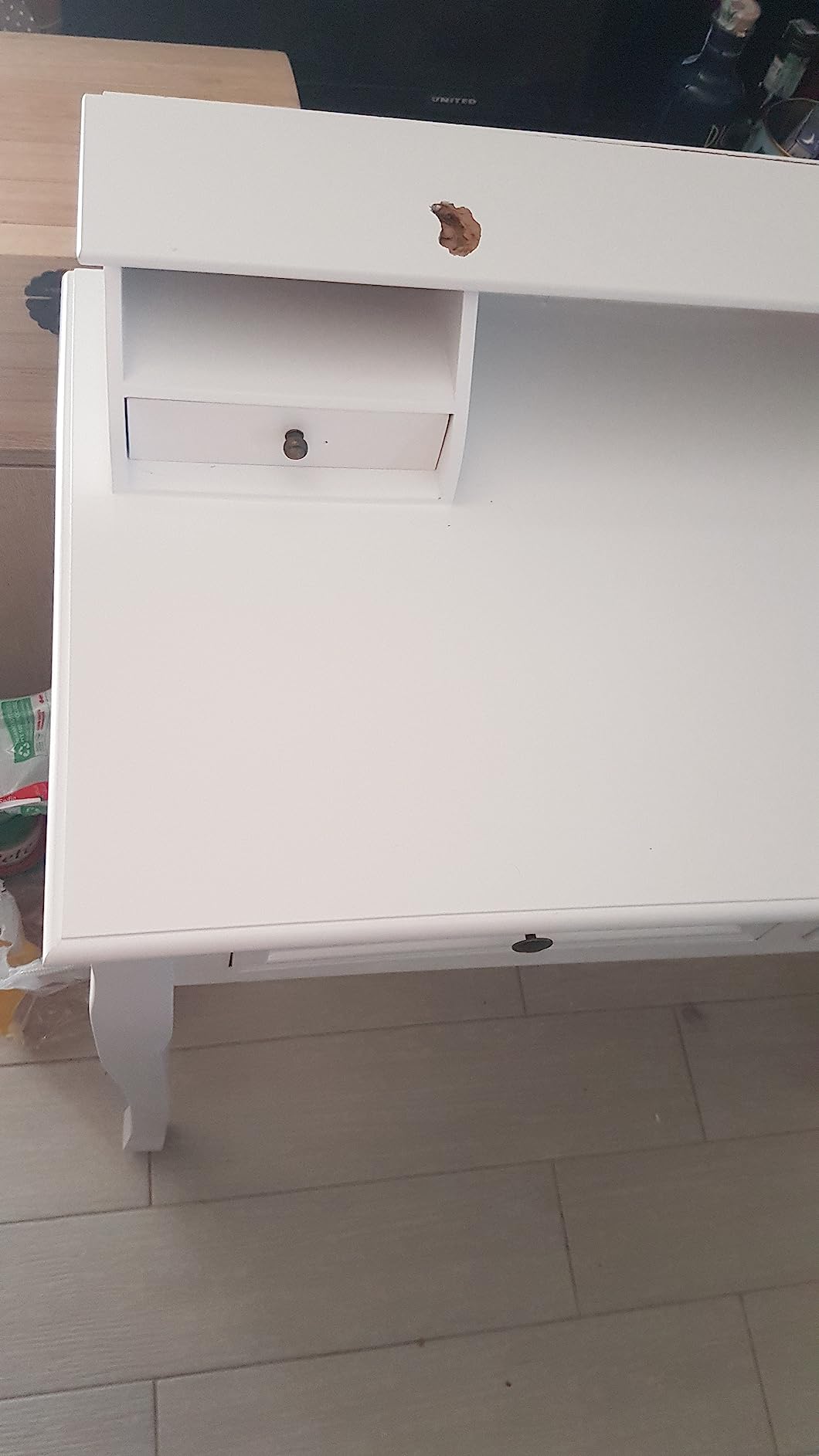 vidaXL Schminktisch Frisiertisch Weiß mit 4 Schubladen