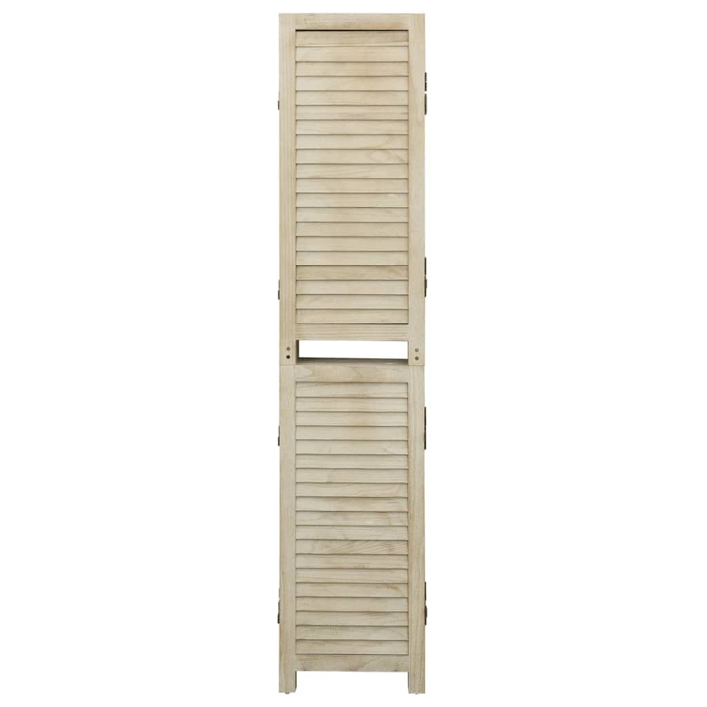 vidaXL Raumteiler 4-TLG. Paravent Holz 140x165cm Paulownia