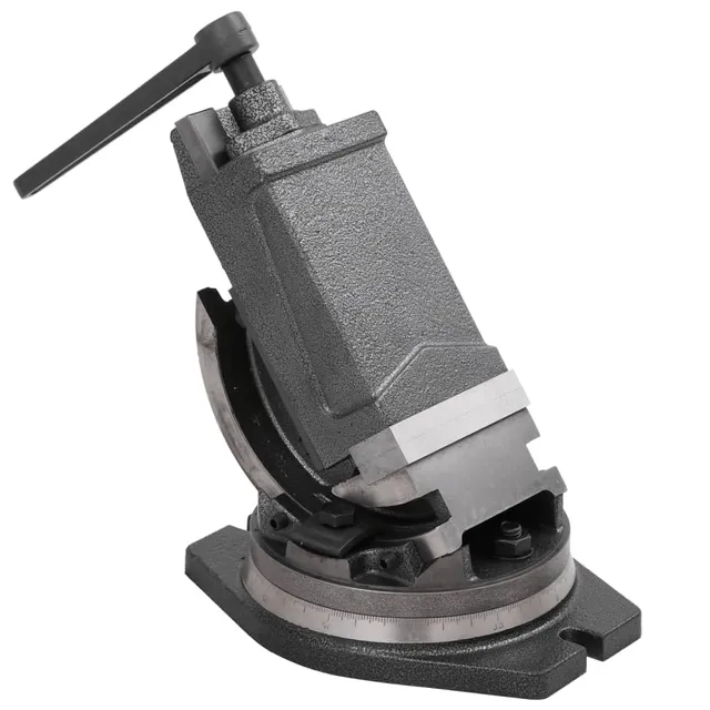 vidaXL Schraubstock 100 mm Gusseisen drehbar kippbar