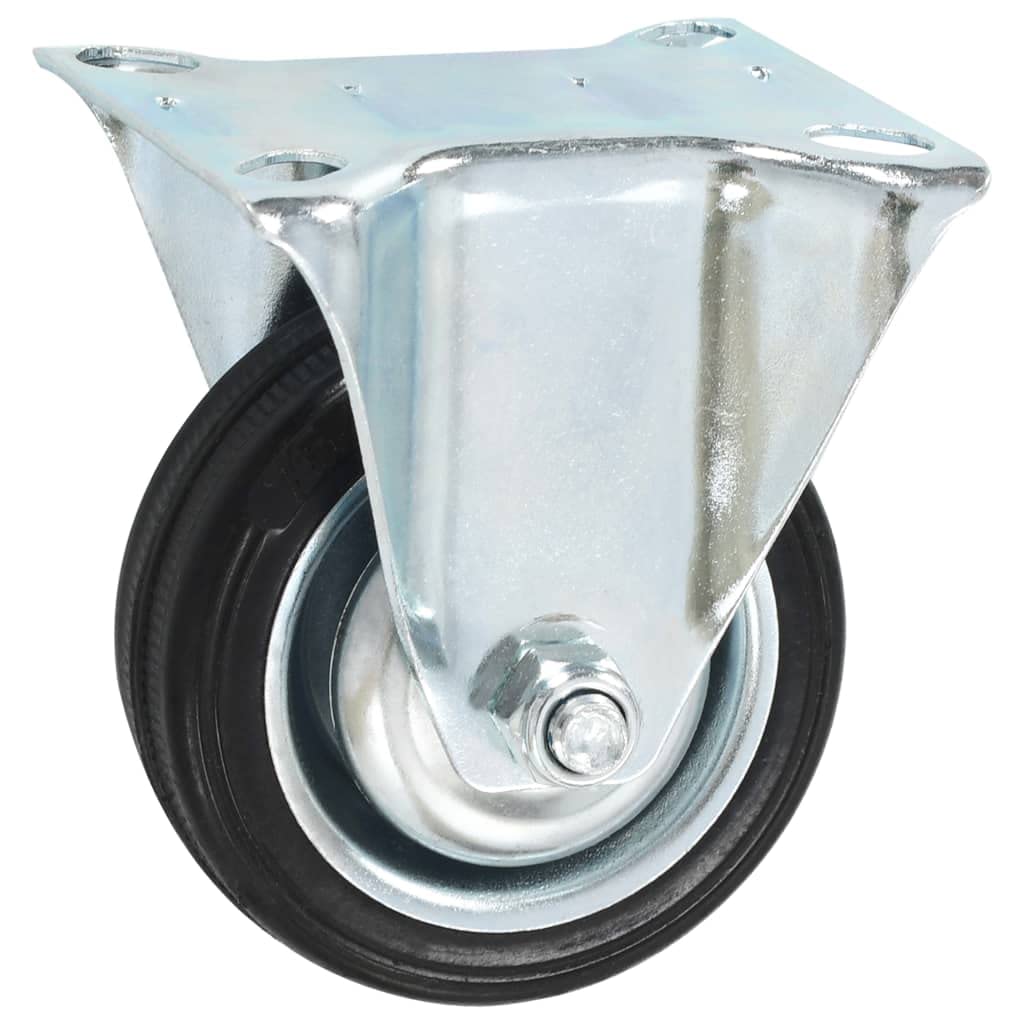 vidaXL 8 Rollen 75mm Möbelrollen Gummi mit Bremse