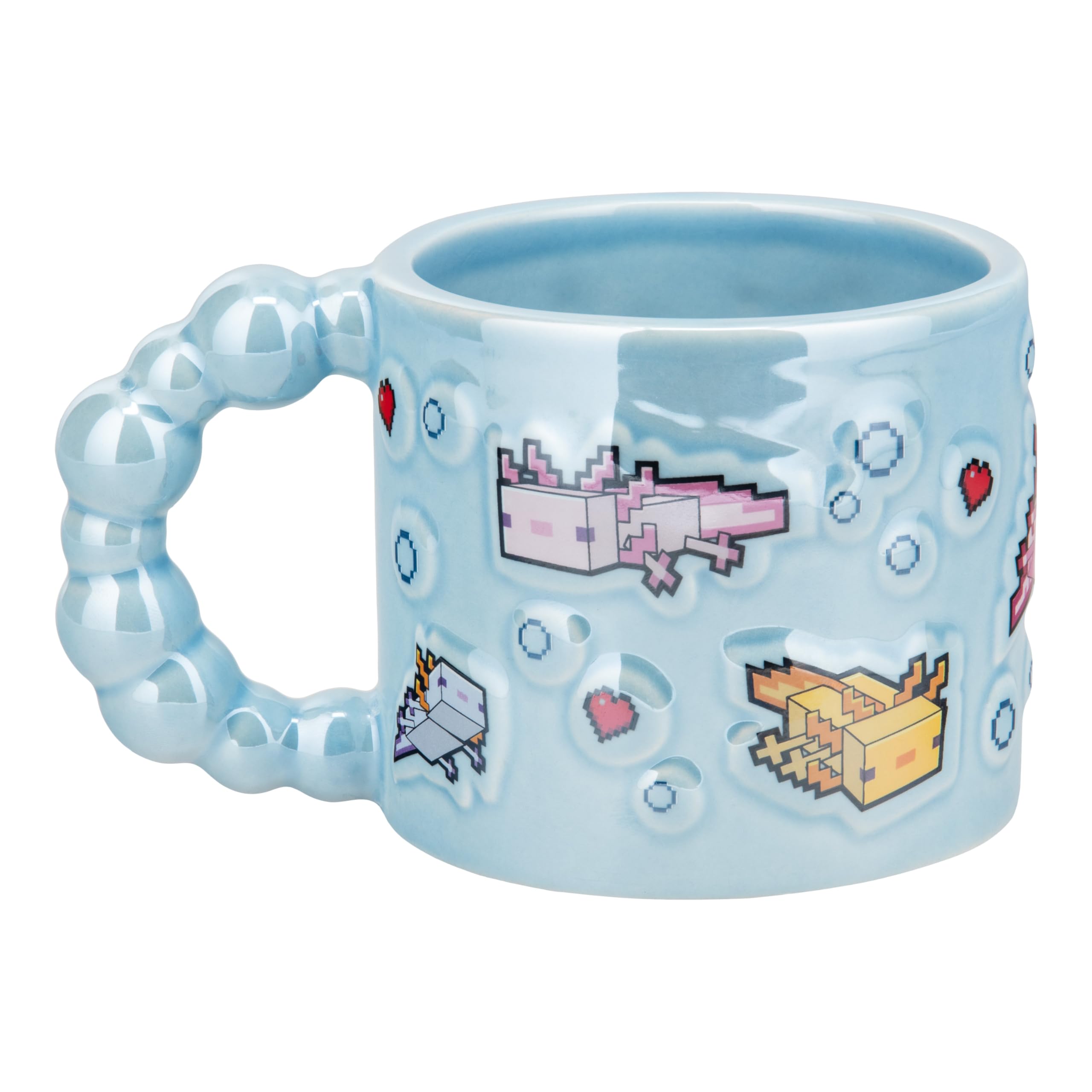 Paladone Minecraft Axolotl Tasse Keramik Blau 400 ml