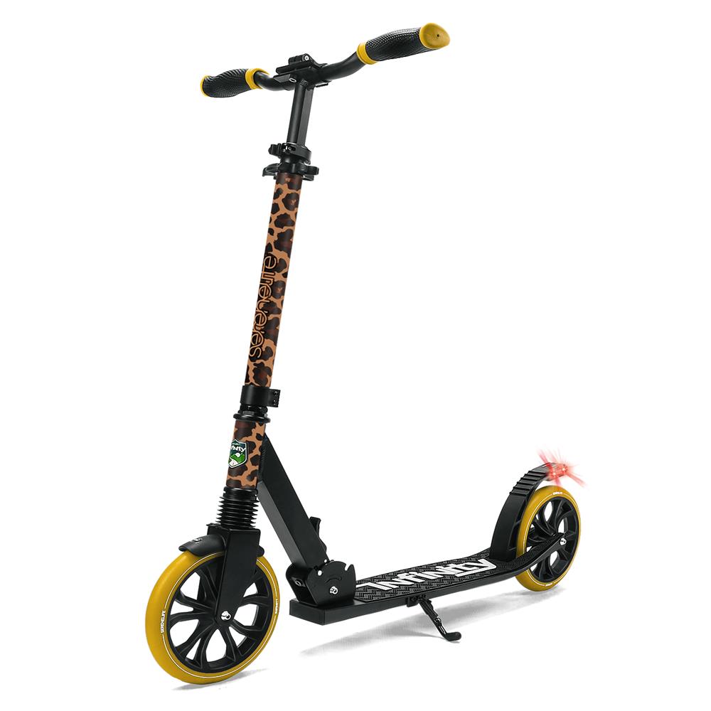 Serenelife Scooters Kick Scooter Leopard LED Klappbar