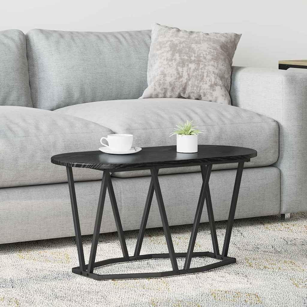 vidaXL Möbel Couchtisch 80x40x40,5 cm Schwarze Eiche Holzwerkstoff