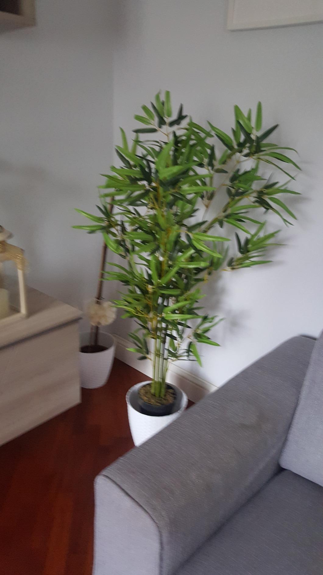 vidaXL Künstliche Bambuspflanze Grün 120 cm mit Topf
