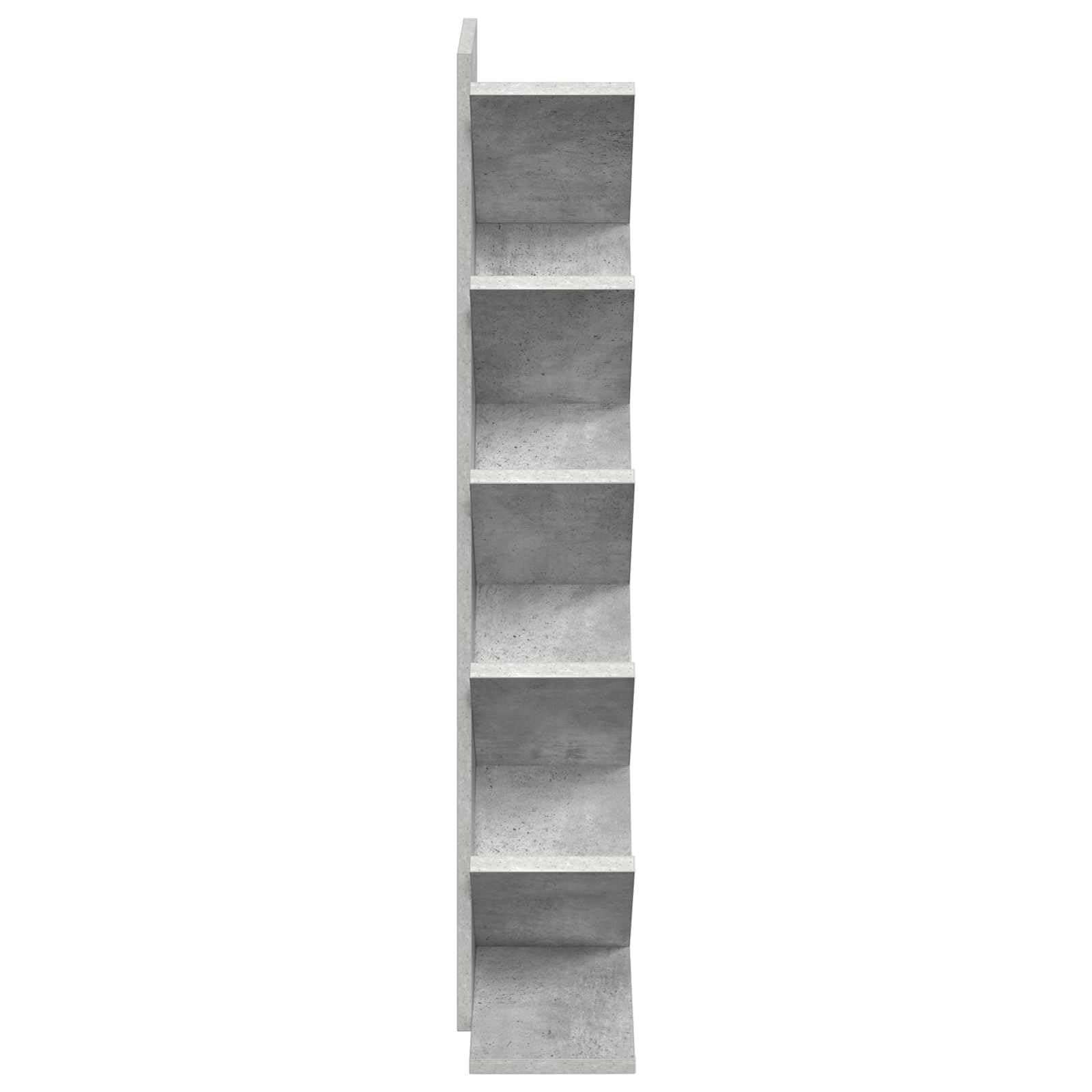 vidaXL Baumbücherregal 6-stufig Standregal Weiß 100 cm