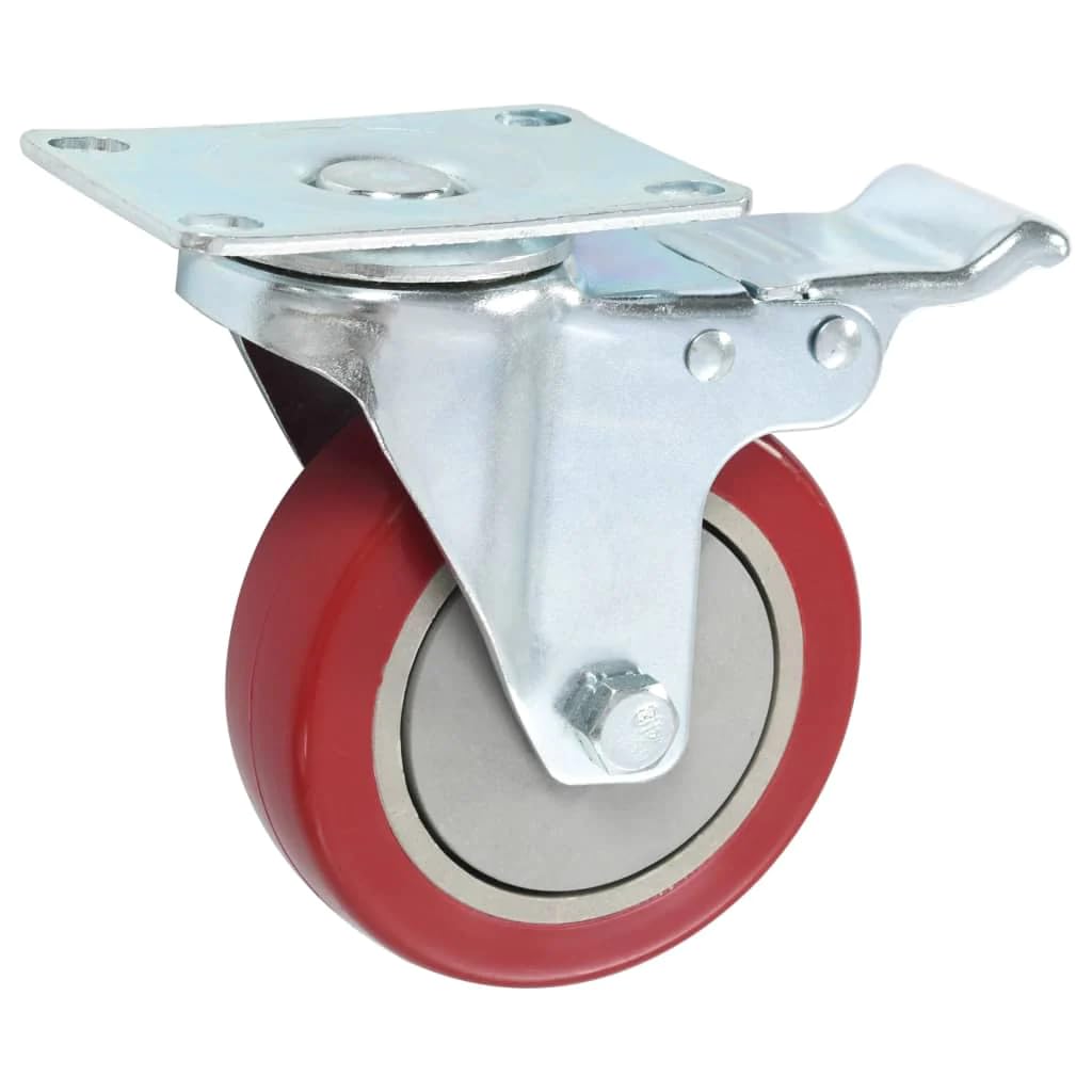 vidaXL Wirtschaft & Industrie Lenkrollen 100 mm 12 Stk. PP Bremse
