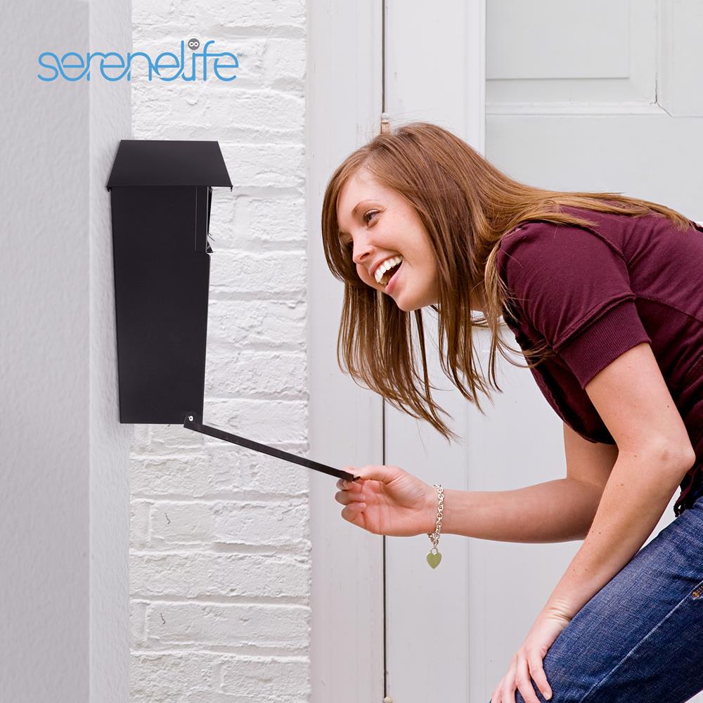 Serenelife Storage Wandbriefkasten Stahl abschließbar verzinkt