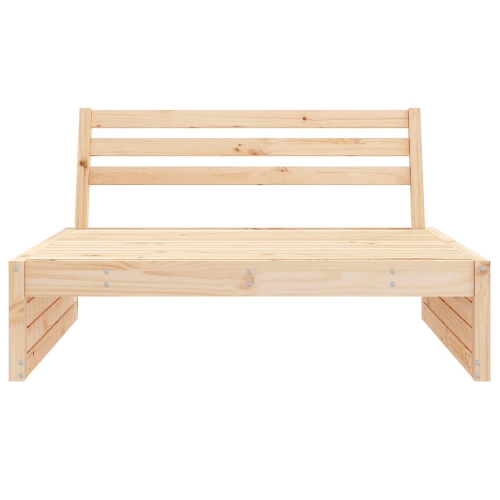 vidaXL Mittelsofa 120 cm Kiefer Gartensofa Massivholz