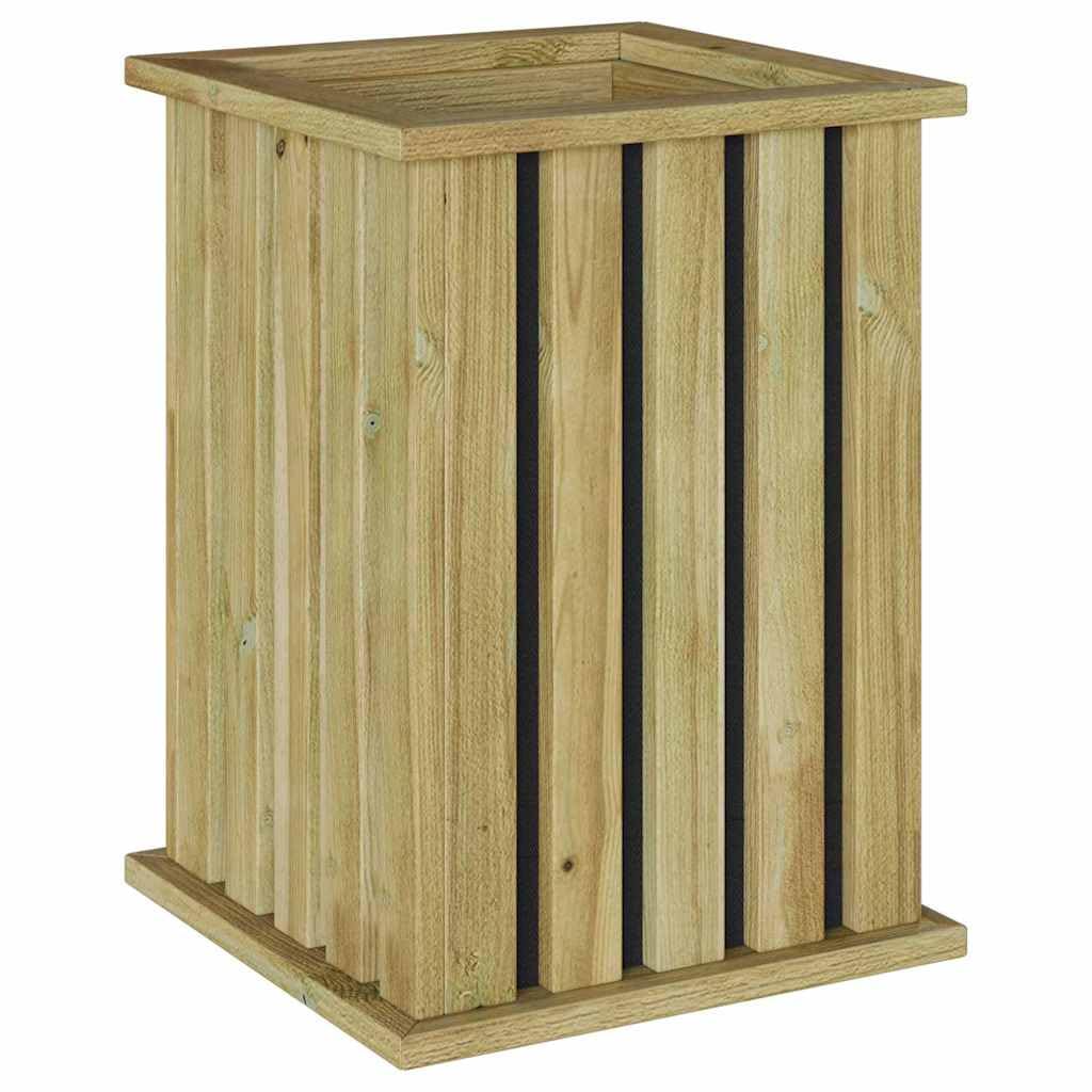 vidaXL Heim & Garten Pflanzkasten Braun Kiefer 33x33x45 cm