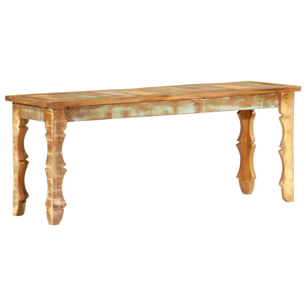 vidaXL Möbel Sitzbank Massivholz 110x35x45 cm Recycelt