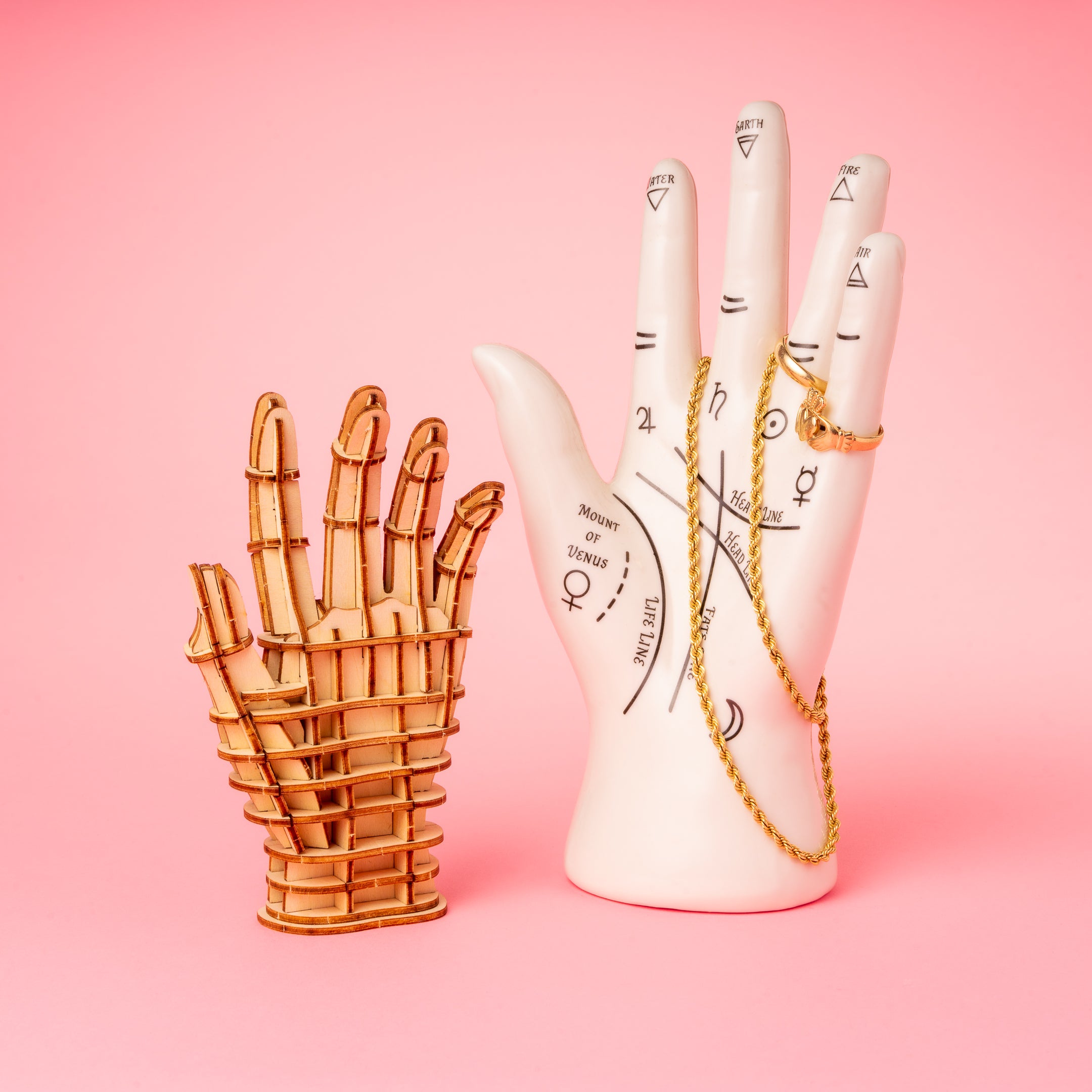 Kikkerland Play Hand 3D Holzpuzzle Skulptur