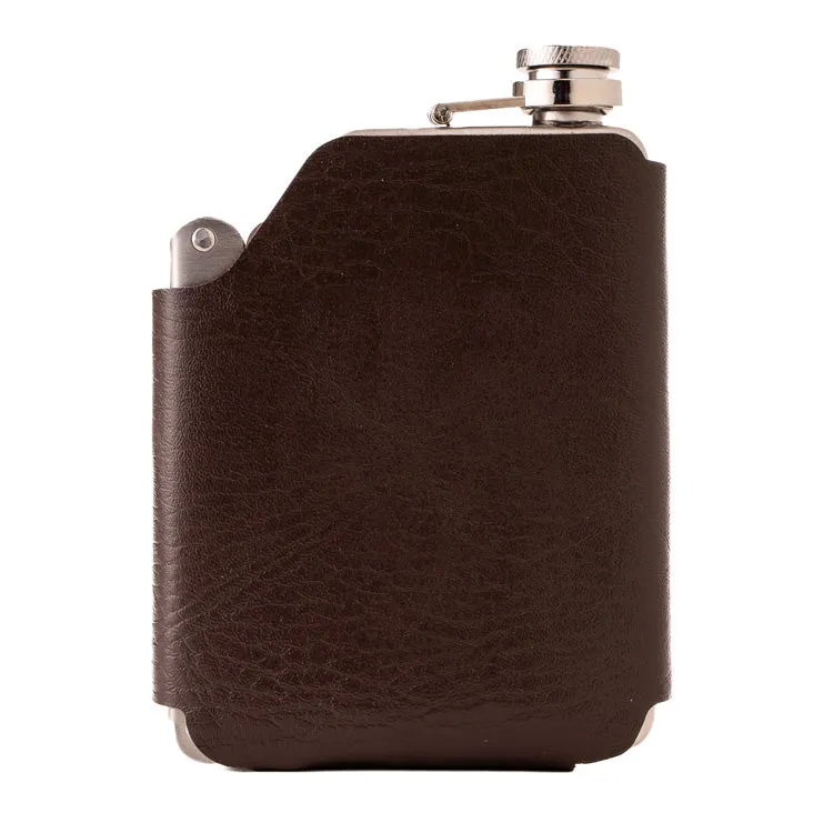 Kikkerland Kitchen Handy Flask Flachmann Edelstahl Set