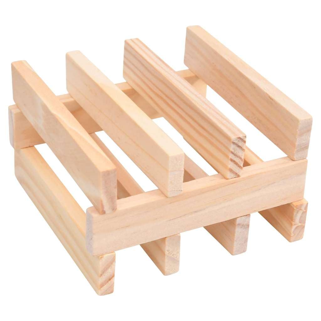 vidaXL Bauklötze Holz 150-tlg. Kiefer bunt mit Box