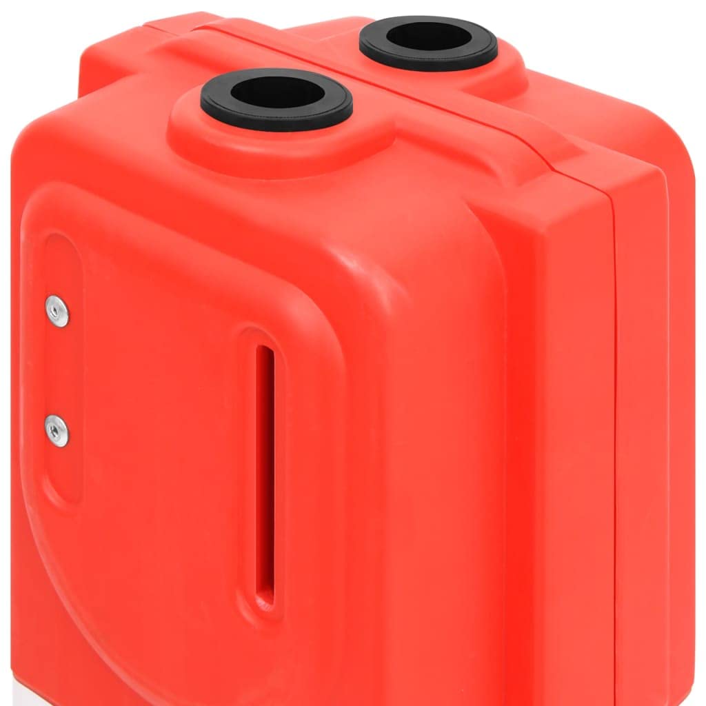 vidaXL Verkehrsschranke faltbar rot 210x50x105 cm PE