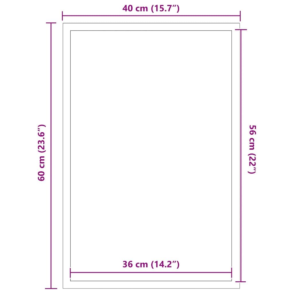vidaXL Heim & Garten Fußmatte Anthrazit 40x60 cm