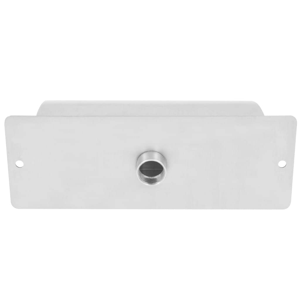 vidaXL Pool-Wasserfall Edelstahl 30x9x26cm Silber